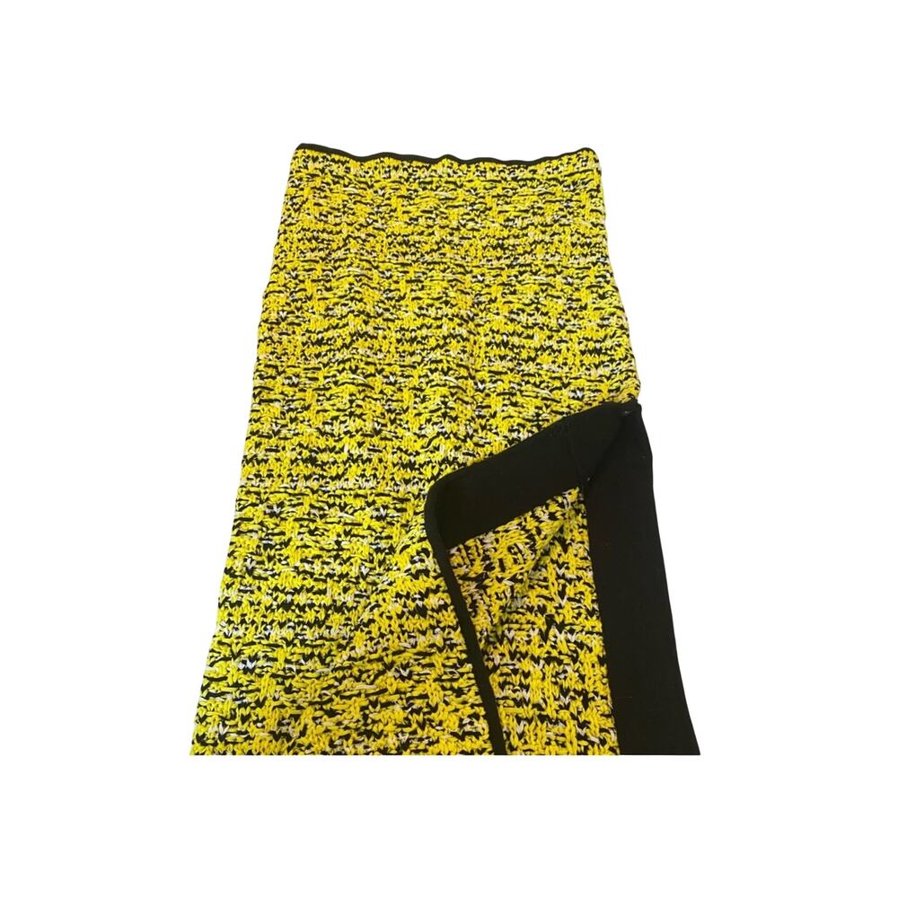 Rag & Bone Chunky Sweater Knit Yellow Chartreuse Pencil Skirt